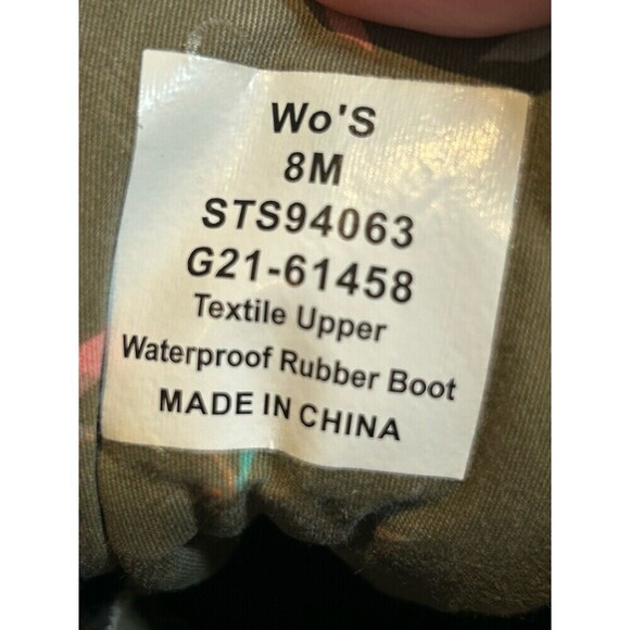 Sperry Women's Saltwater Quilted Duck Boot Rain Boot Sts94063 Size 8 - Picture 6 of 6